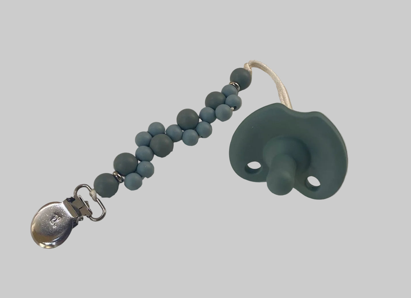 Piper Pacifier Clip & Silicone Round Soother