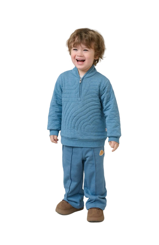 Turtle Neck Sweatshirt & Wide Leg Pants