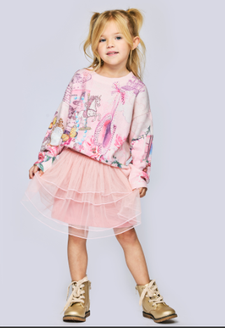 Vintage Sweater & Mesh Tutu Skirt