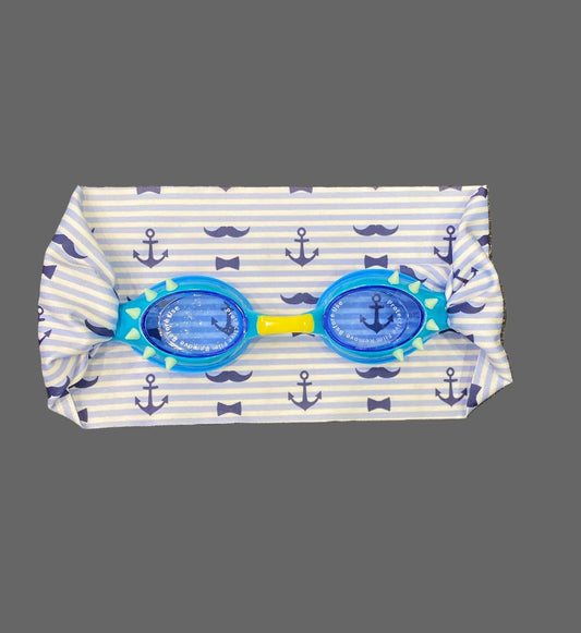Kids Goggles with Headband Stripe Anchor Print