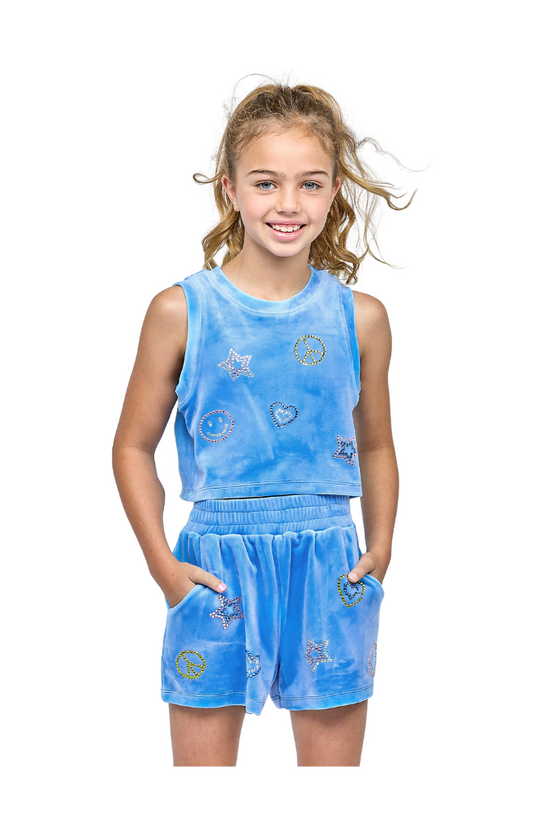 Velour Rhinestone Set