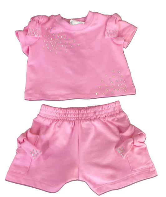 Knot Sleeve top & Pocketed Knot Shorts