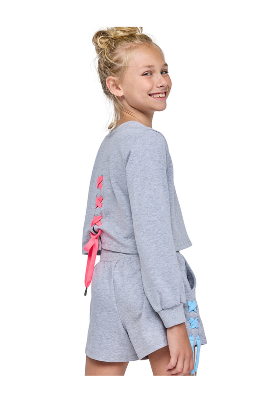Ribbon Sweatshirt Set