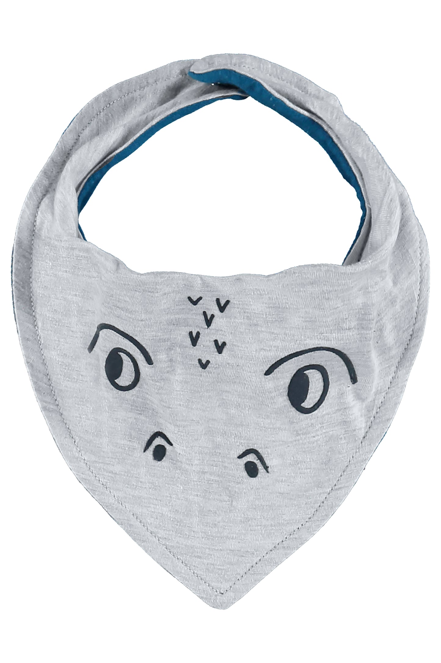 Chomp! Blue Print Bodysuit with Shorts & Bib