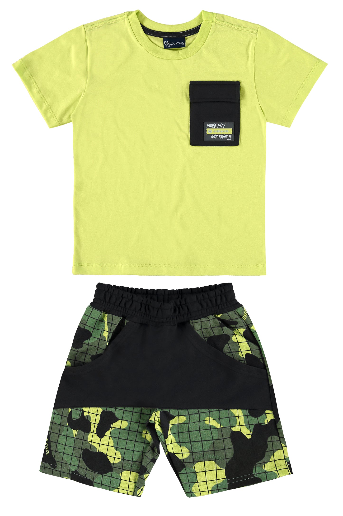 Pocket Tee & Camo Shorts