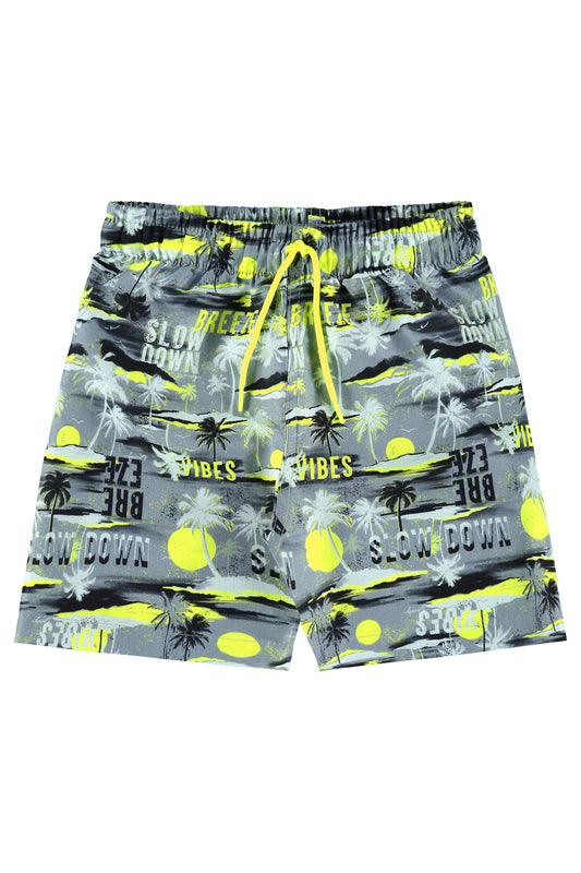 UPF 50 Neon Swim Top & Island Swim Shorts