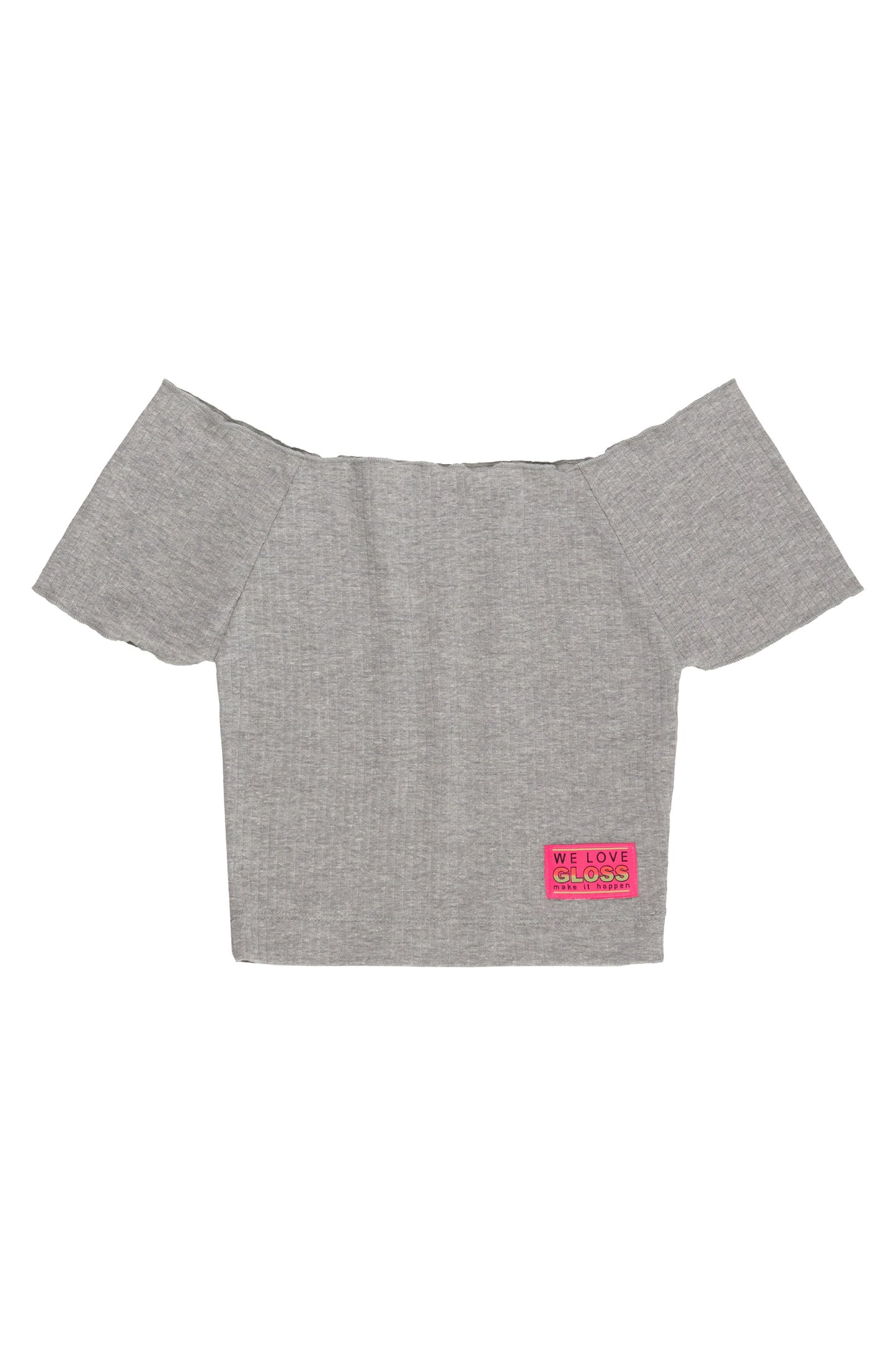 Grey Off-Shoulder Crop Top & Sweatpants