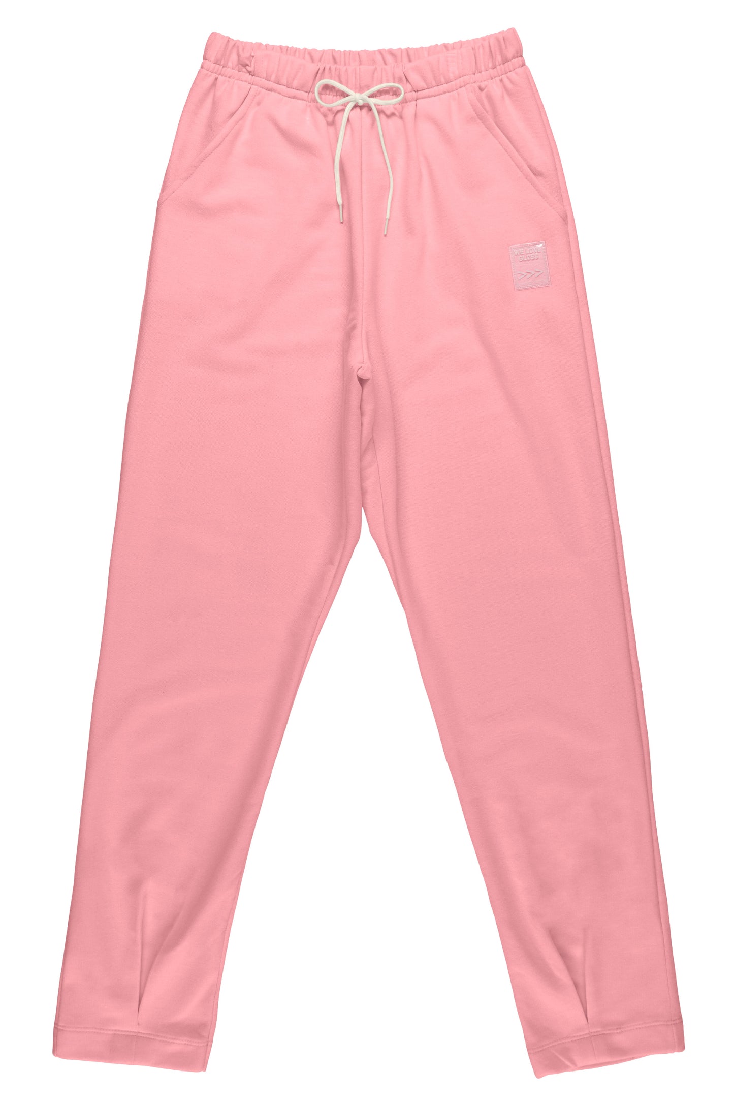 Neon Pink Single Off-Shoulder Tee & Sweatpants