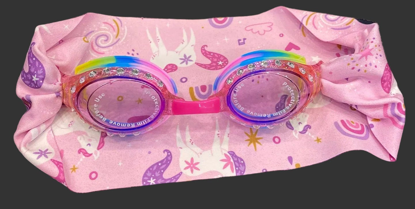 Kids Goggles with Unicorn Headband