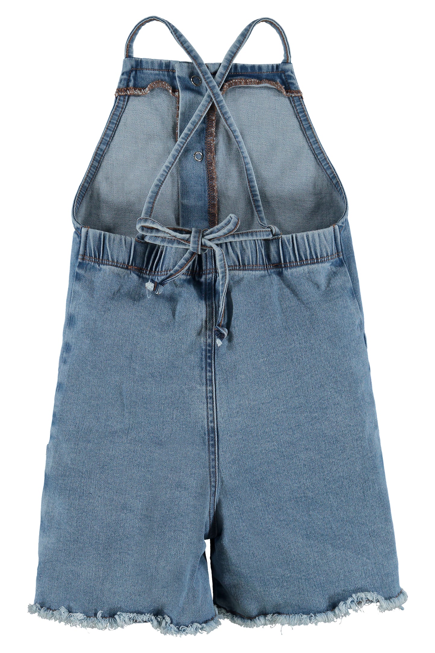 Laise Blouse & Denim Overalls