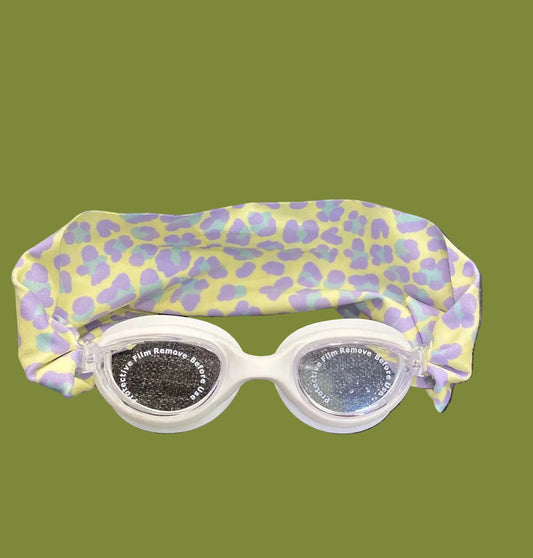 Kids Goggles with Leopard Headband