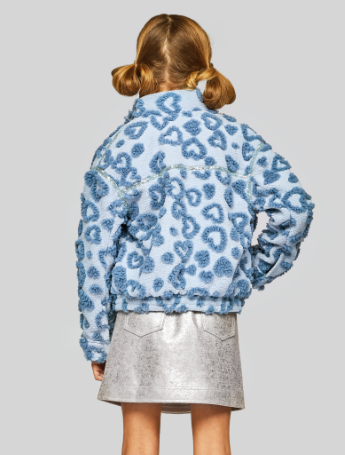 Faux Jacket w/ Embossed Heart