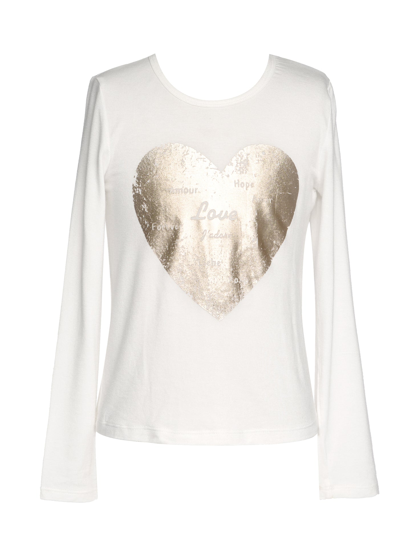 Heart Tee & Metallic Joggers