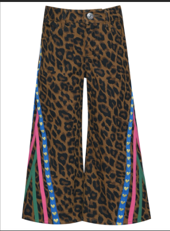 Dino Sweater & Leopard denim pants