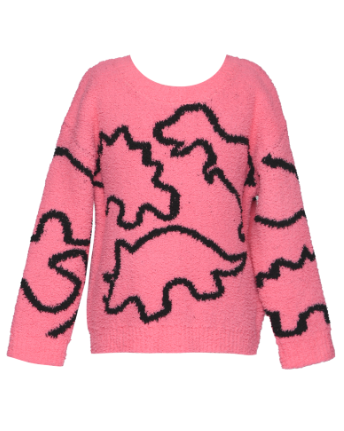 Dino Sweater & Leopard denim pants