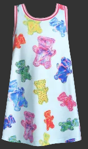 GUMMY BEAR PRINT DRESS