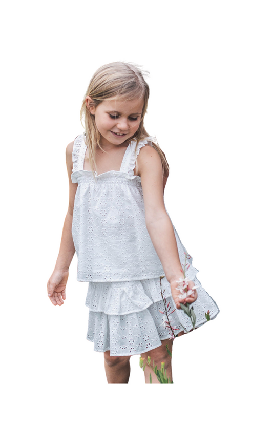 Bloom Eyelet Top & Skirt