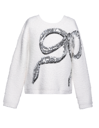 Sequence Bow Sweater & Tweed Skort