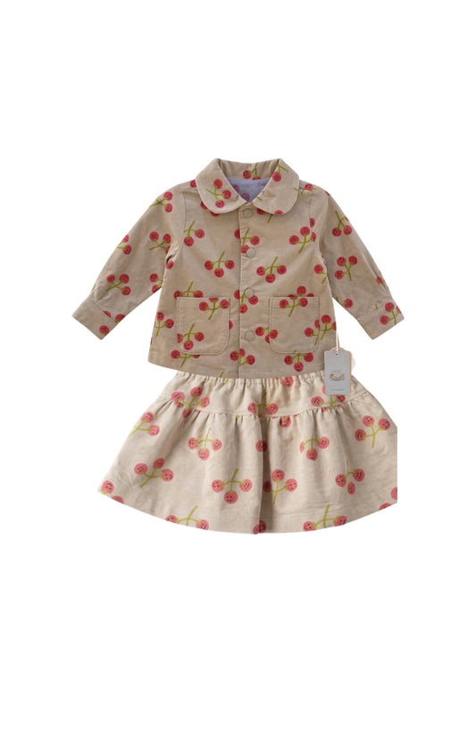 Cherry Jacket w/ Pocket & Skirt