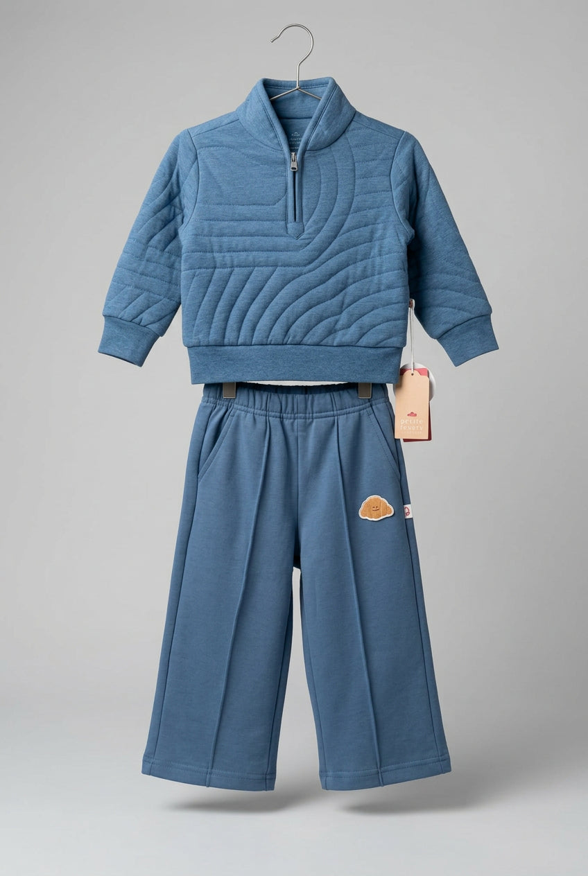 Turtle Neck Sweatshirt & Wide Leg Pants