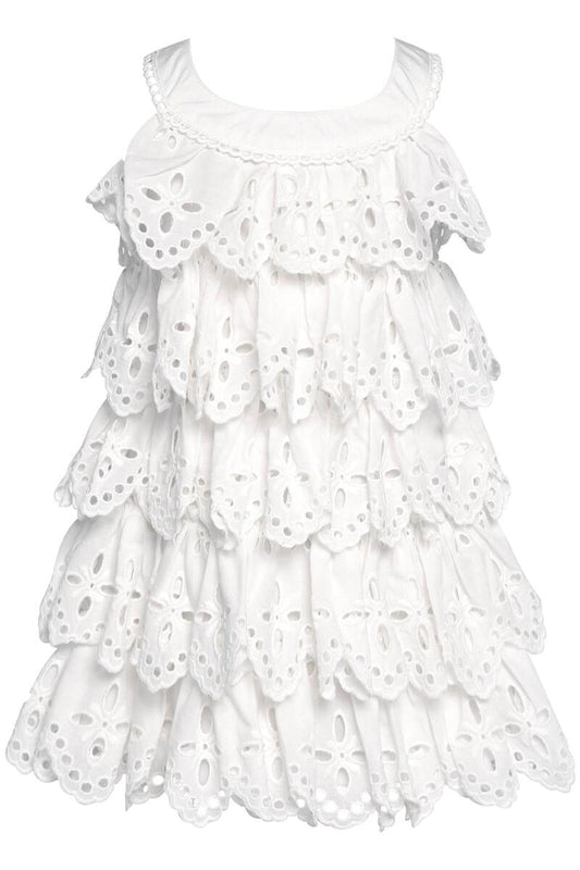 Eyelet Tiered Dress