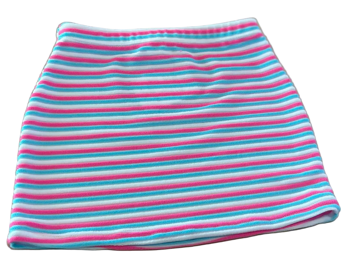Sorbet Stripe Scoop Swimsuit w/ Mini Skirt