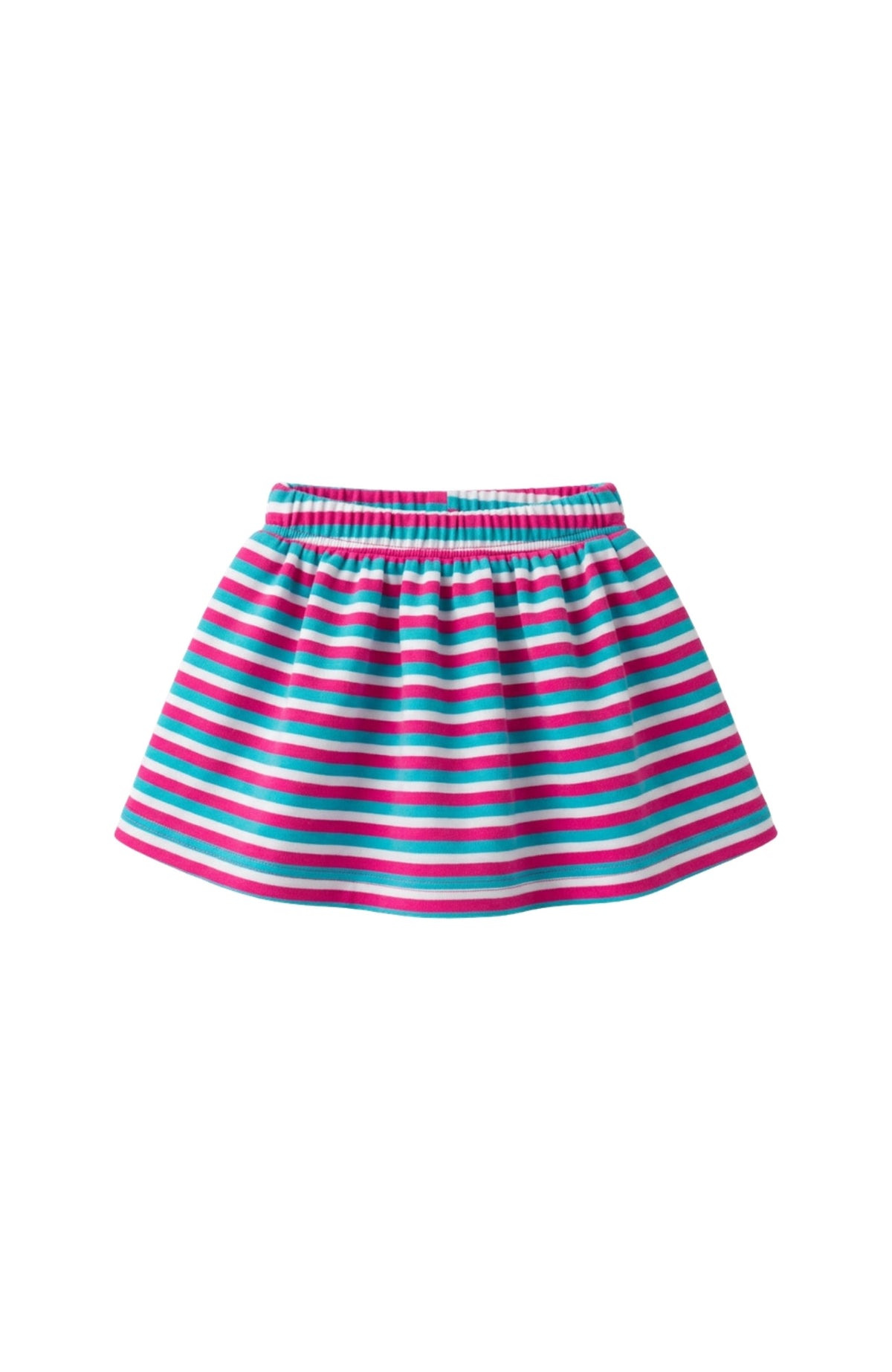 Sorbet Stripe Scoop Swimsuit w/ Mini Skirt