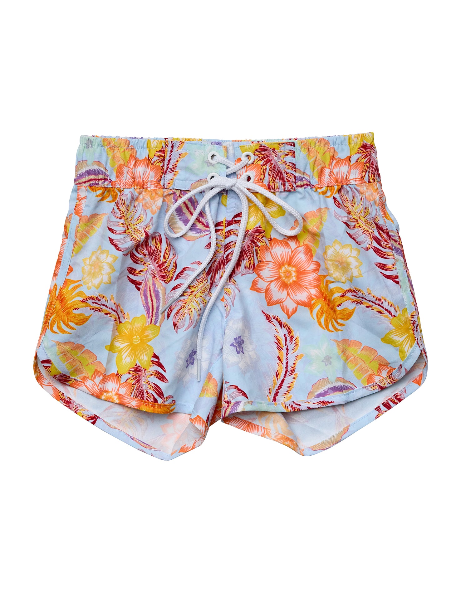 Boho Tropical One Shoulder Swimsuit & Shorts