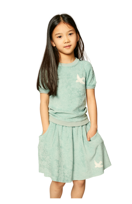 Swallow Puff Top & Sea Skirt