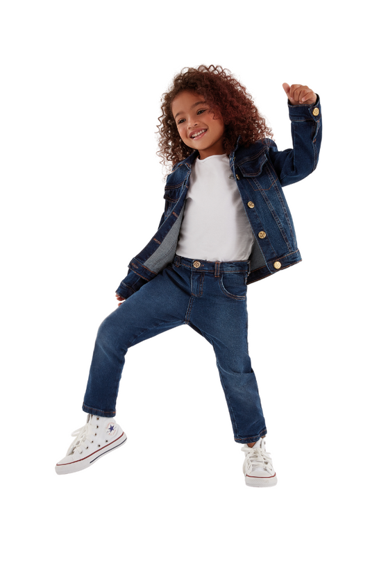 Navy Denim Jacket & Pants