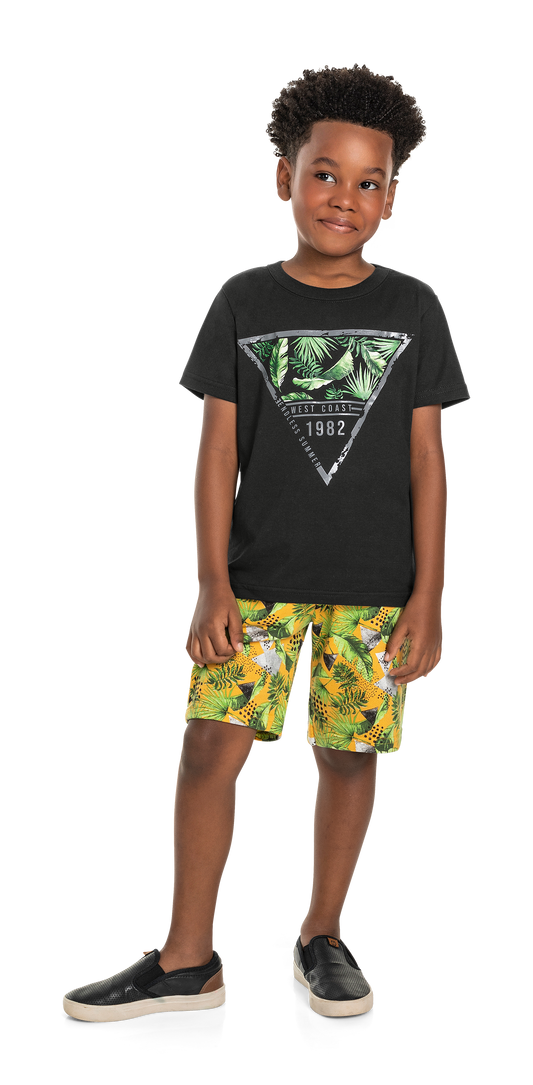 West Coast 1982 T-Shirt & Leaves Shorts