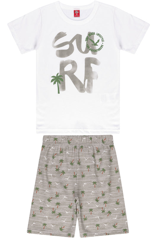 Surf T-Shirt & Palm Tree Shorts