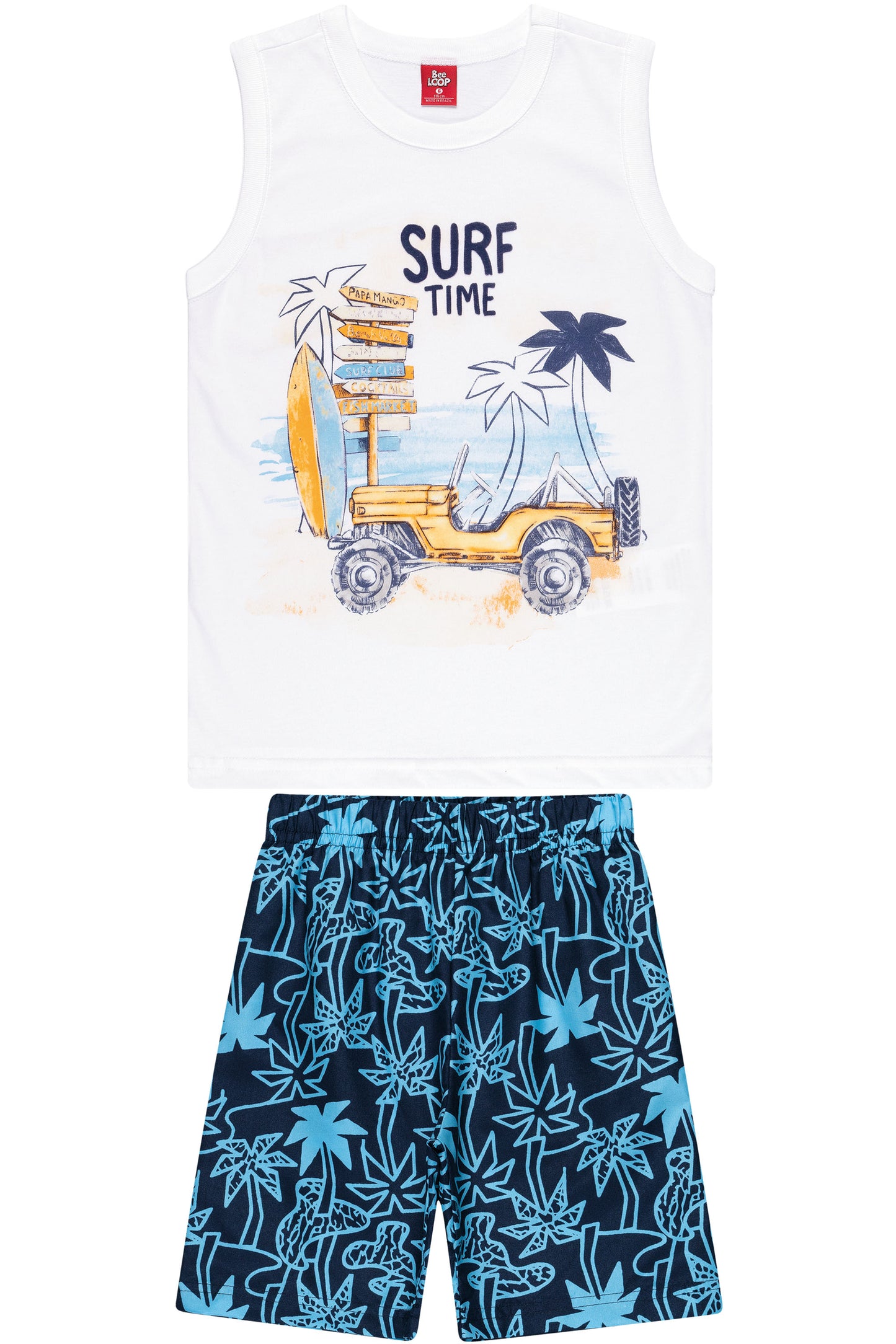 Surf Time Top & Palm Shorts