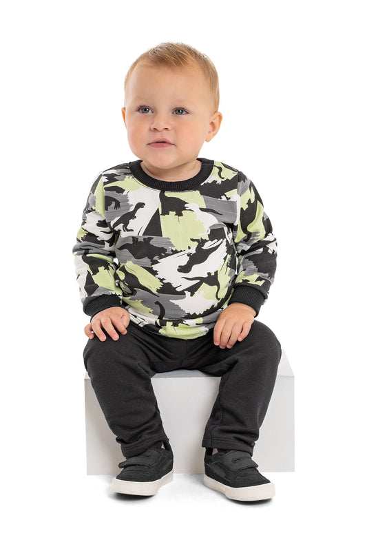Neon Camo Sweatshirt & Joggers
