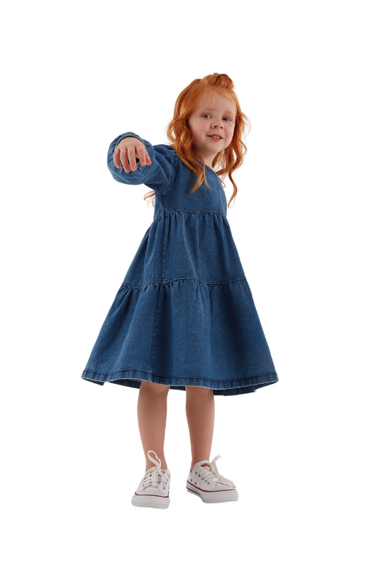 Layered Denim Dress