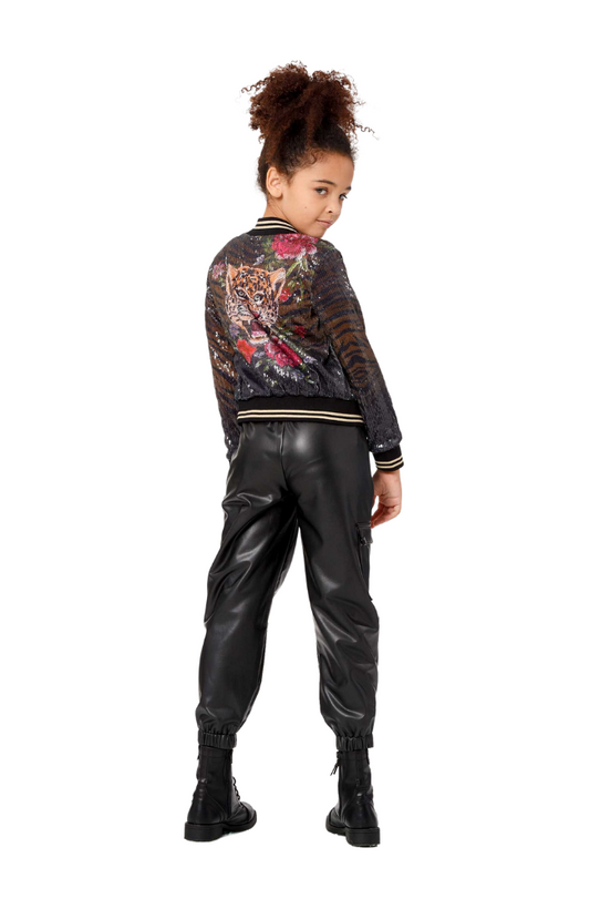 Rose Leopard Sequin Jacket