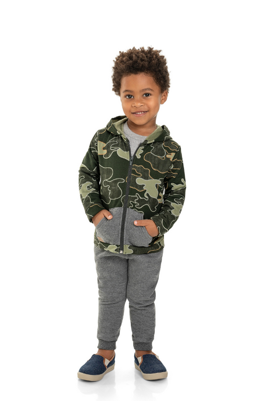 Olive Camo Jogger Set