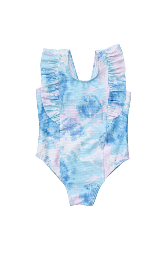 Sky Dye Ruffle Swimsuit