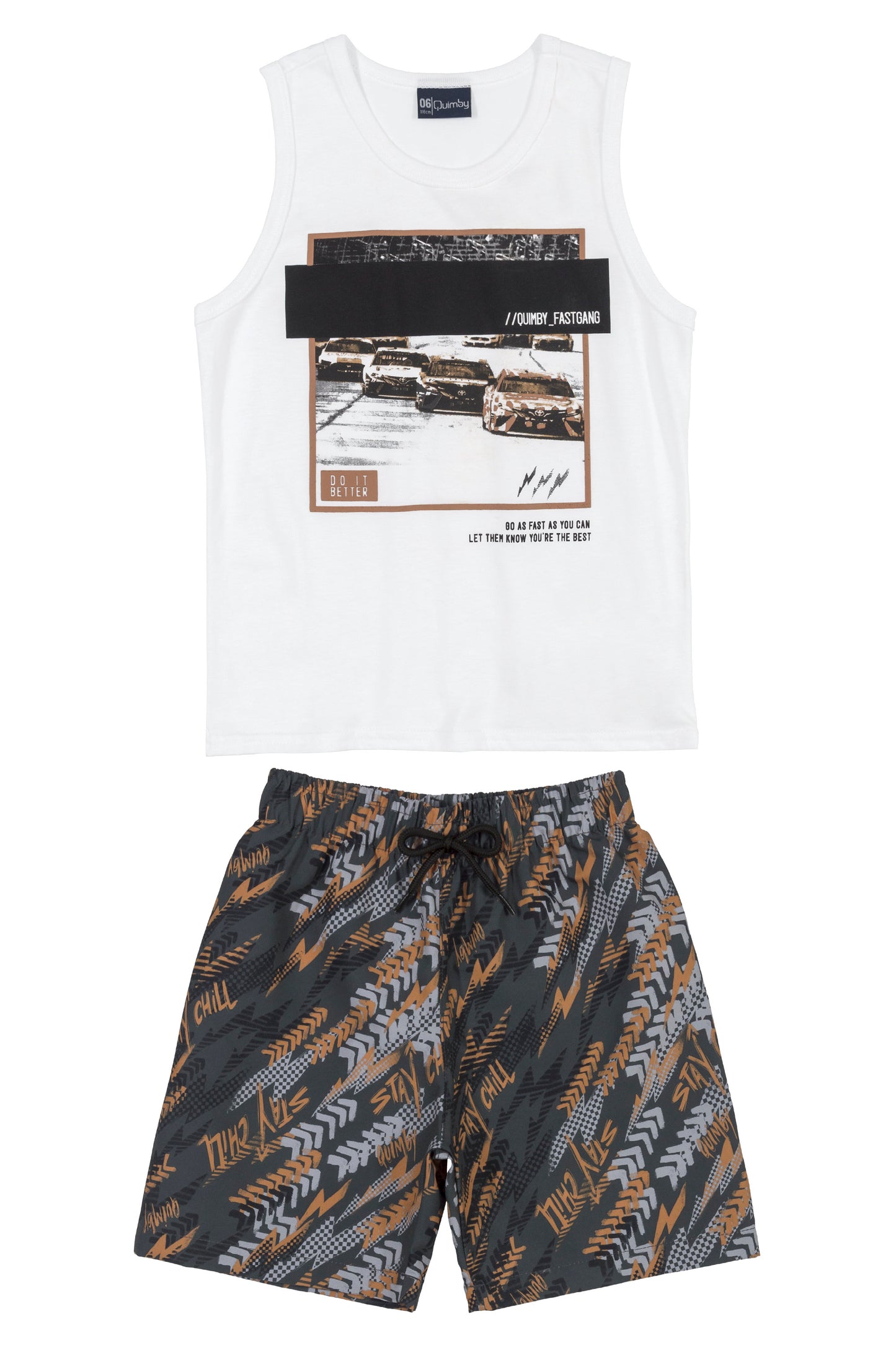 Cars Top & Microfiber Shorts