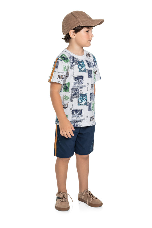 Stamps T-Shirt & Shorts