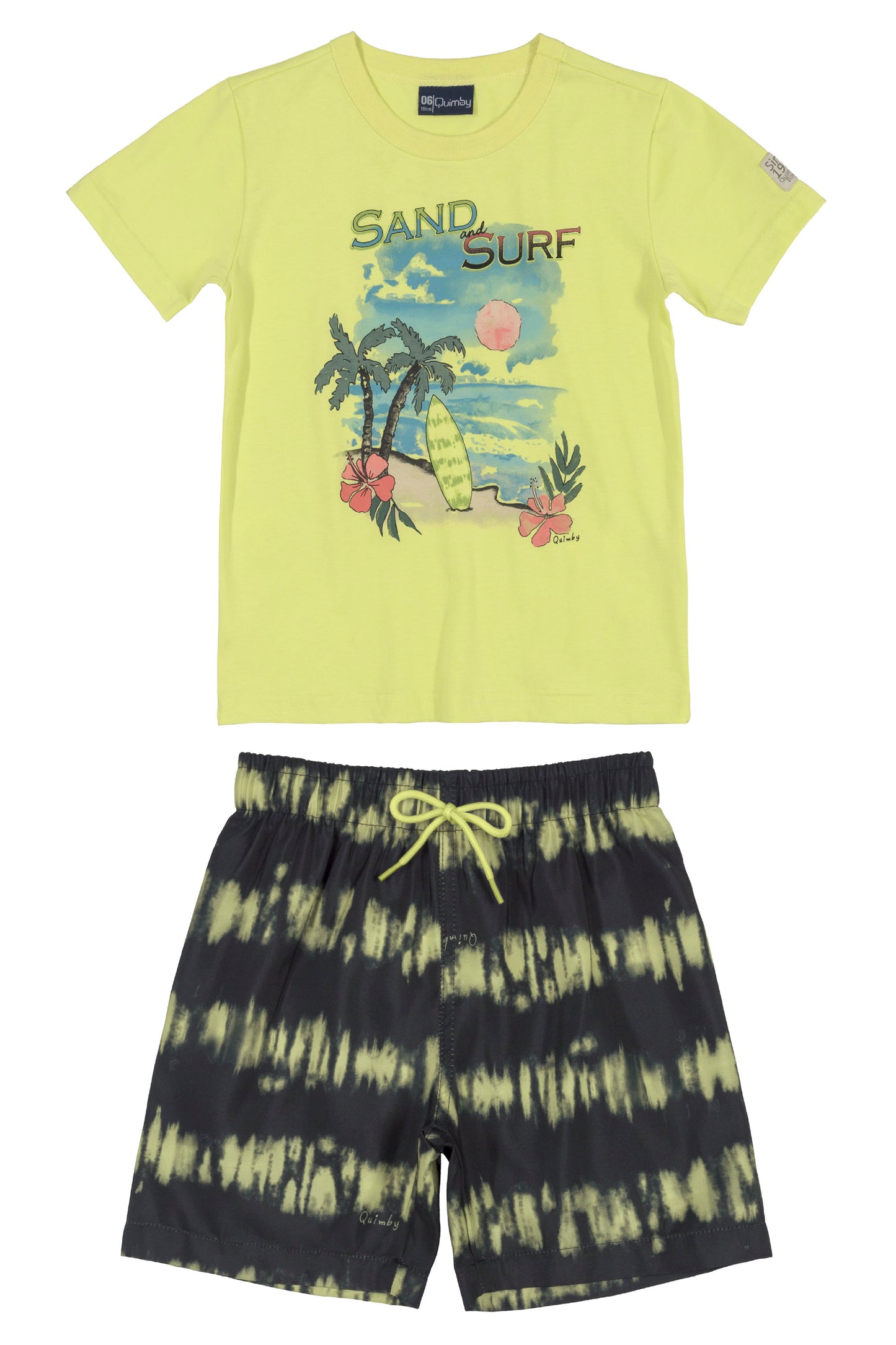 Sand and Surf T-Shirt & Tie Dye Microfiber Shorts