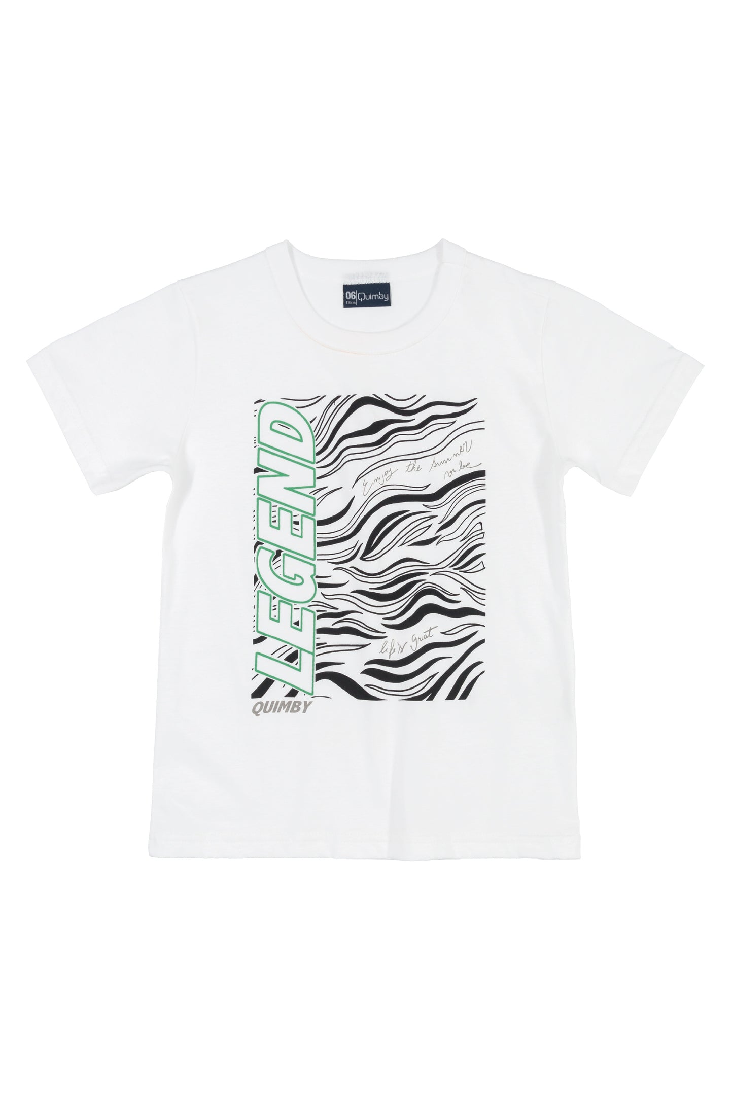 Legend T-Shirt & Leafy Shorts in Grey