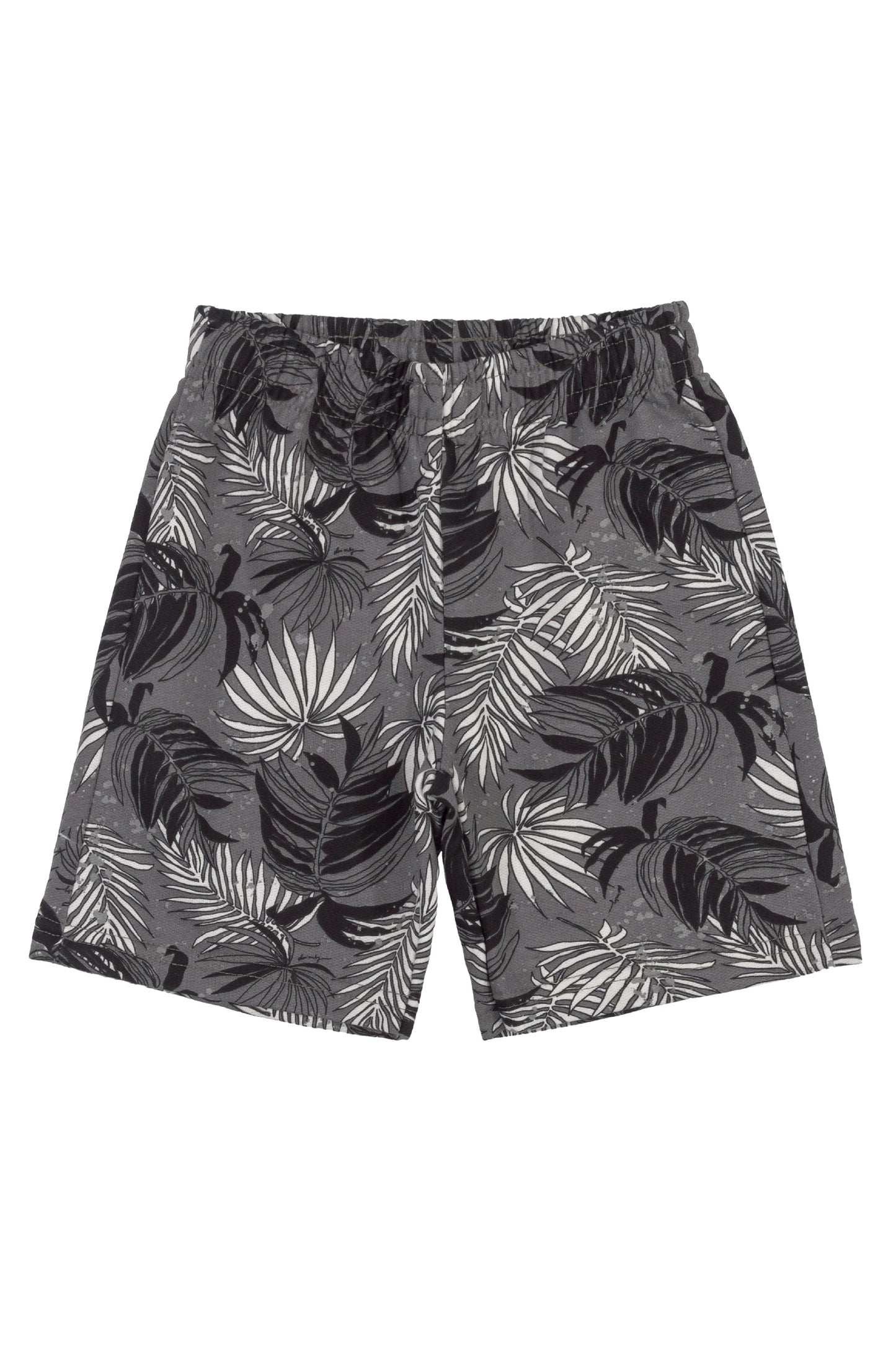 Legend T-Shirt & Leafy Shorts in Grey