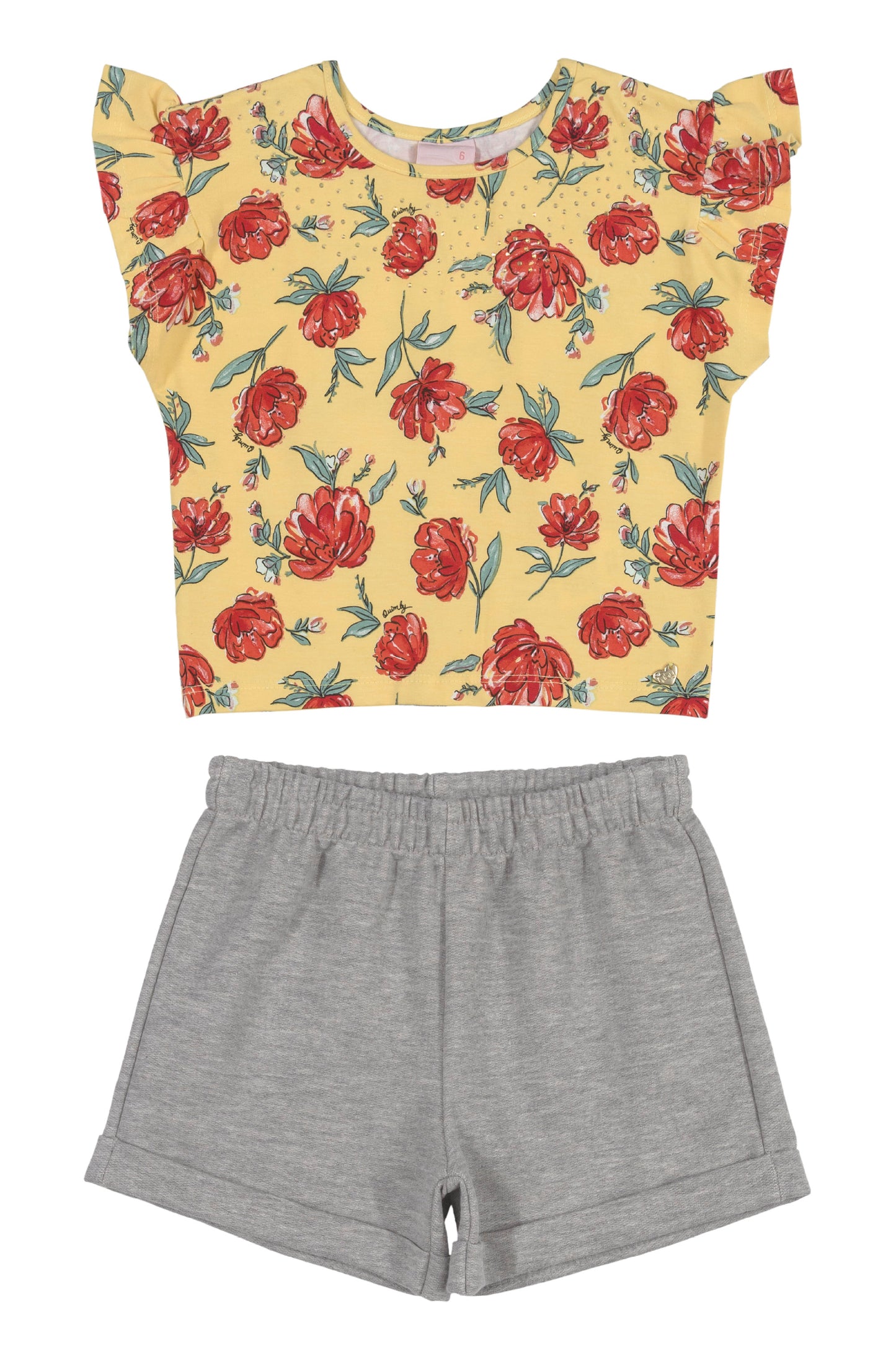 Floral Crop Top & Shorts