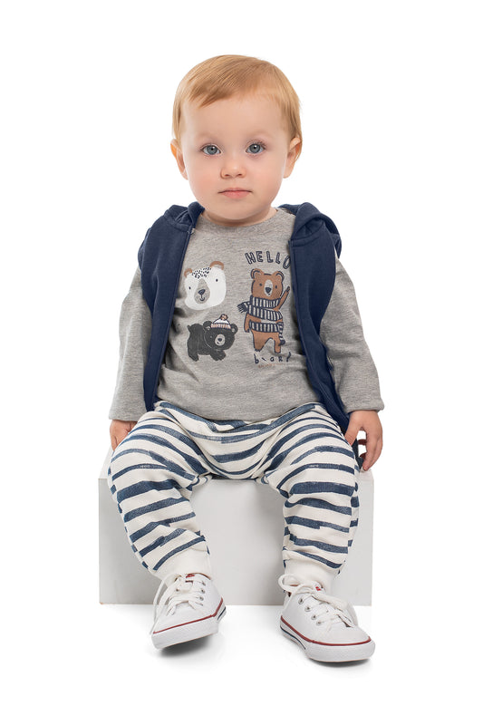 Bears Jersey Tee, Vest & Joggers