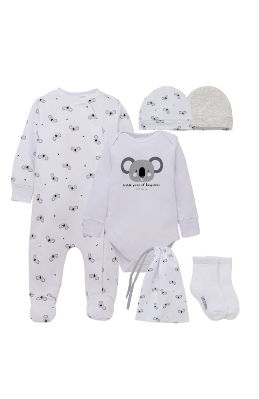 Take Me Home Bear Set in Grey