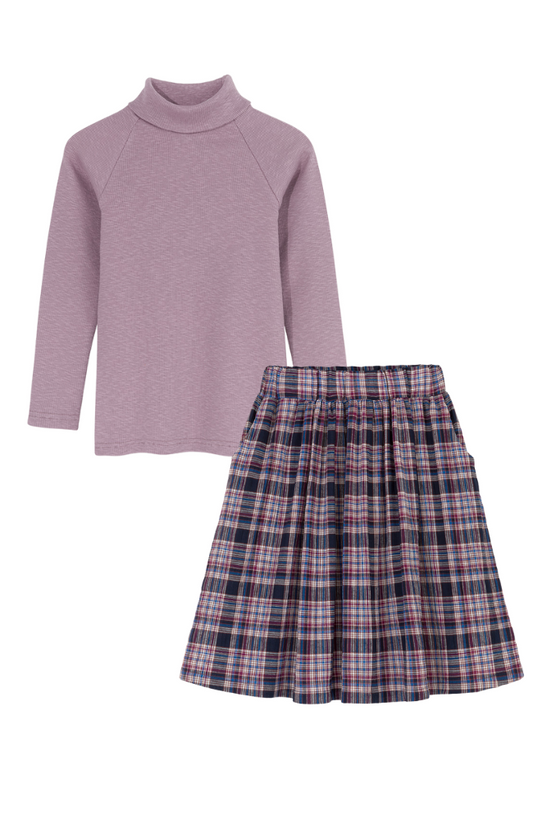 Lumi Roll Neck Tee & Alia Skirt