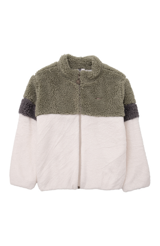 Color Block Sherpa Jacket