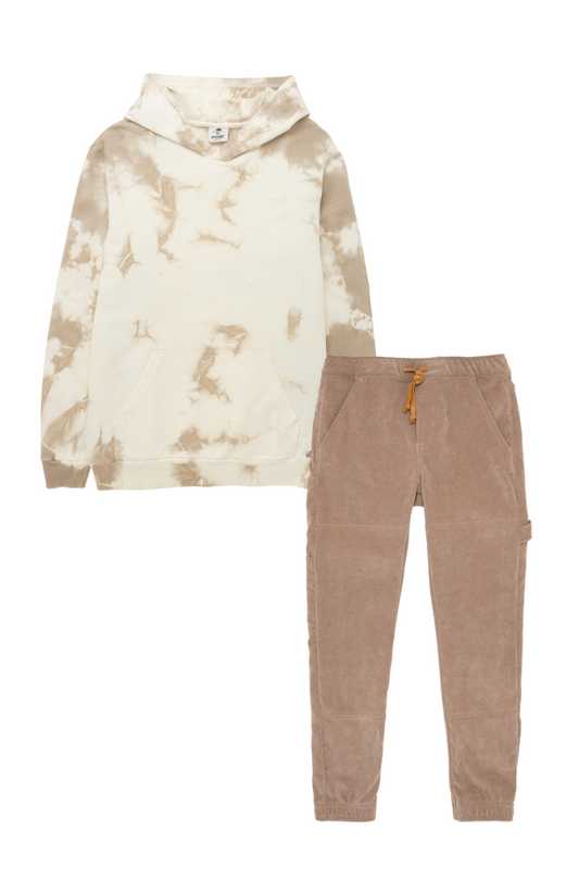 Tie Dye Hoody & Cargo Pants
