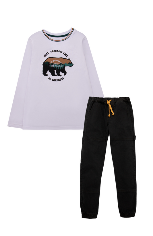 Bear Graphic Tee & Joggers